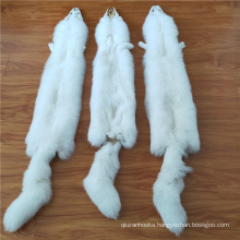China factory wholesale large size white fox skin pelts real natural white fox fur skin white fox fur hide